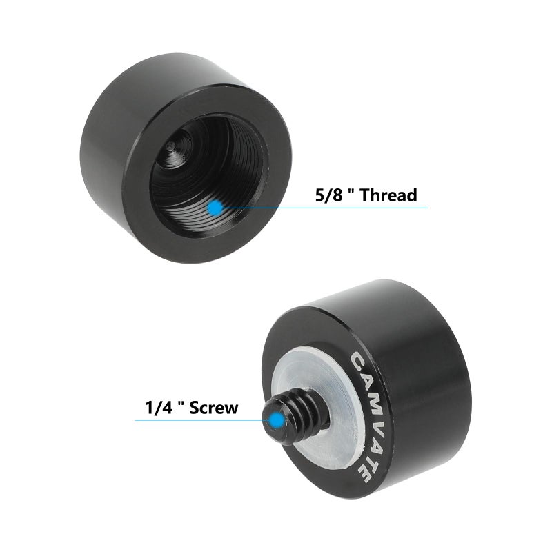 CAMVATE Mic Stand Adapter 1/4" Male to 5/8" Female for Microphone Holder - 1313 - Image 3